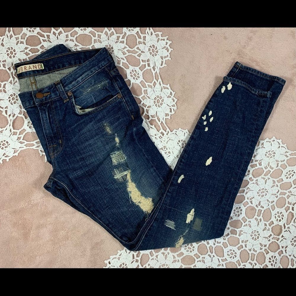 J Brand Dk Shredderdistressed Jeanswomens 26